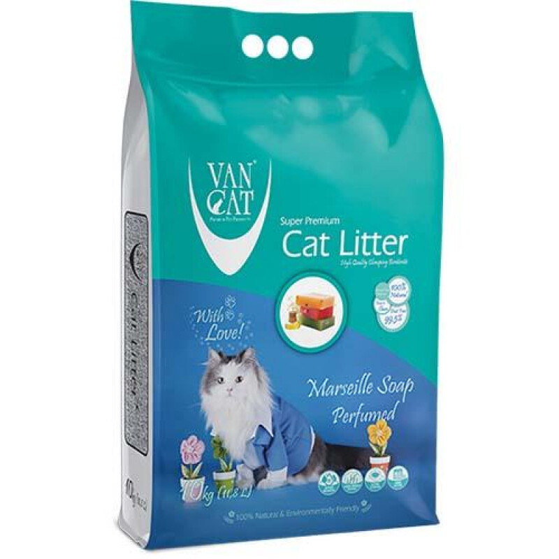 Van Cat Marseille Soap Perfumed бентонітовий наповнювач, що комкується, з ароматом марсельського мила
