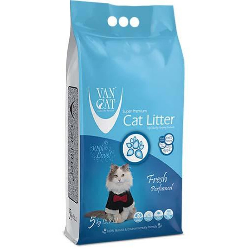 Van Cat Fresh Perfumed Комбінований бентонітовий наповнювач з ароматом фреш