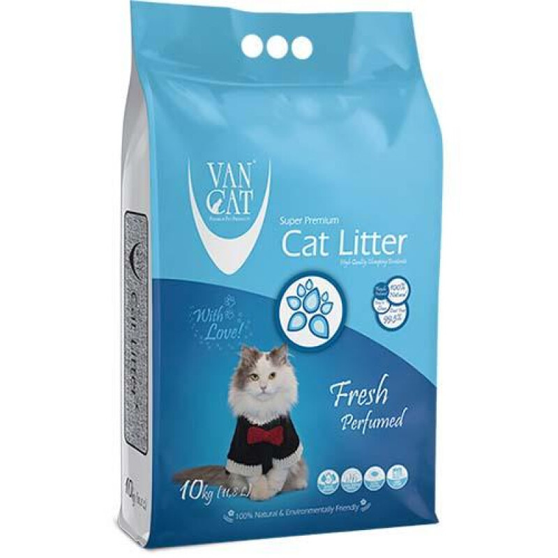 Van Cat Fresh Perfumed Комбінований бентонітовий наповнювач з ароматом фреш