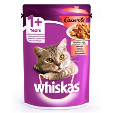 Whiskas Casserole Консерви для дорослих кішок з яловичиною в желе