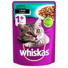 Whiskas Adult Консерви для дорослих кішок з кроликом у соусі