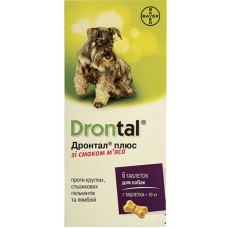 Drontal Антигельмінтний засіб широкого спектру для собак на 10 кг