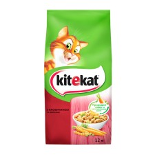 Kitekat Сухий корм для дорослих кішок з яловичиною та овочами