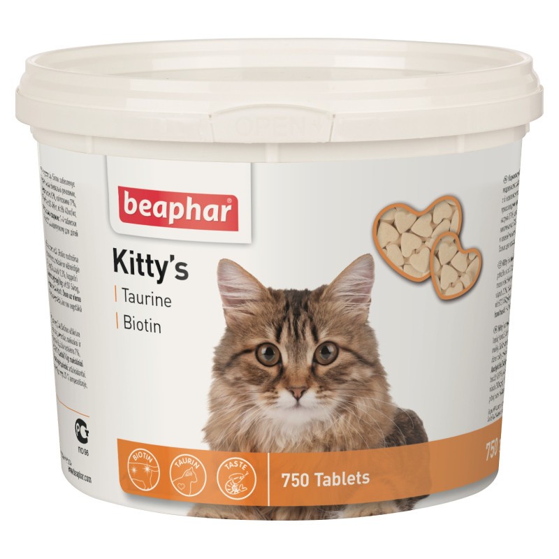 Beaphar Kittys Taurin & Biotin Вітаміни з таурином та біотином для кішок
