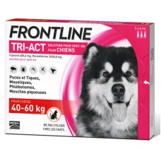 Frontline Tri-Act Краплі на холку від бліх кліщів та комарів для собак від 40 кг до 60 кг