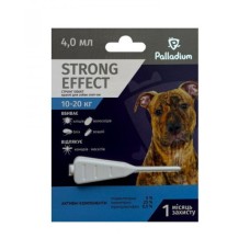 Palladium Strong Effect Краплі від бліх кліщів та комарів для собак від 10 до 20 кг
