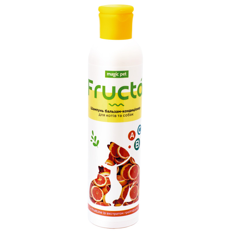 Magic Pet Fruit Line Шампунь-кондиціонер Грейпфрутовий від лупи для котів та собак