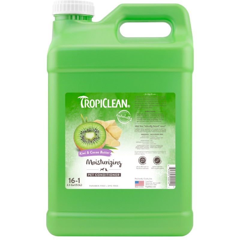 TropiClean Kiwi & Cocoa Butter Conditioner Кондиціонер зволожуючий для собак і кішок Ківі та масло какао
