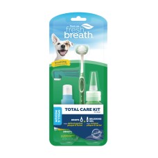 TropiClean Oral Care Kit Набір для чищення зубів Свіжий подих дропсів для собак