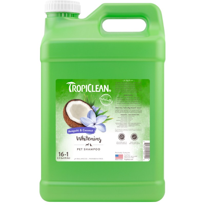 TropiClean Ginger & Coconut Шампунь Імбир та кокос для собак та котів