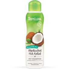TropiClean Oatmeal & Tea Tree Шампунь лікувальний Вівсяний з чайним деревом для сухої шкіри, що лущиться, для собак і кішок