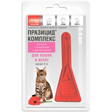 Apicenna Празицид-комплекс для кошенят та котів Препарат для боротьби з гельмінтозами та арахно-ентомозами