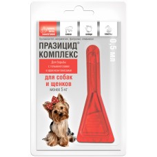 Apicenna Празицид-комплекс для собак та цуценят до 5 кг Препарат для боротьби з гельмінтозами та арахно-ентомозами