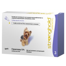 Zoetis Стронгхолд 12% Краплі для собак 2,6-5 кг