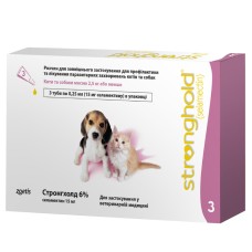 Zoetis Стронгхолд 6% Краплі для кошенят та цуценят 0,25 мл