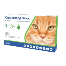 Zoetis Стронгхолд Плюс Краплі від бліх та кліщів для котів від 5 до 10 кг