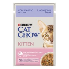 Cat Chow Kitten Консерви для кошенят з ягнятком та цукіні в желе
