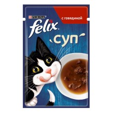 Felix Soup Beef Консерви для дорослих кішок з яловичиною