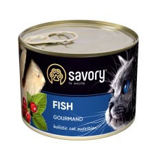 Savory Cat Adult Gourmand Fish Консерви для дорослих вибагливих кішок з рибою