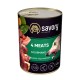 Savory Dog Gourmand 4 Meats Консерви для вибагливих собак 4 види м'яса