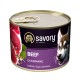 Savory Dog Gourmand Beef Консерви для вибагливих собак з яловичиною