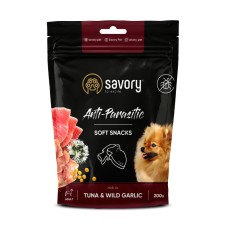 Savory Dog Anti-Parasitic Soft Snack Ласощі для дорослих собак з тунцем і диким часником