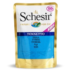 Schesir Tuna Kitten Консерви для кошенят з тунцем у желе (пауч)