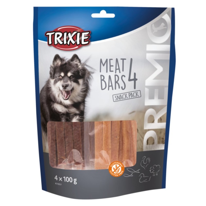 Trixie Premio 4 Meat Bars Snack Pack Ласощі для собак з куркою, качкою, ягнятком та лососем