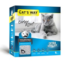 Cat'S Way Carbon Effect бентонітовий наповнювач, що комкується, з активованим вугіллям в коробці