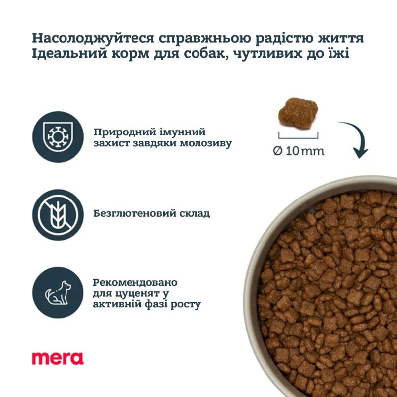 Mera Pure Sensitive Puppy Truthahn & Reis Сухий корм для цуценят і самок, що годують, з індичкою і рисом