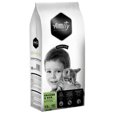 Amity Kitten Сухий повсякденний корм для кошенят з куркою та рисом
