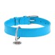 Collar Waudog Glamour Нашийник для собак шкіряний блакитний
