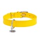 Collar Waudog Glamour Нашийник для собак шкіряний жовтий
