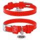 Collar Waudog Glamour Нашийник для собак шкіряний червоний