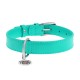 Collar Waudog Glamour Нашийник для собак ментоловий шкіряний