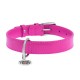 Collar Waudog Glamour Нашийник для собак рожевий шкіряний