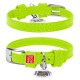 Collar Waudog Glamour Нашийник для собак шкіряний салатовий