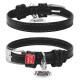 Collar Waudog Glamour Нашийник для собак чорний шкіряний