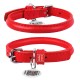 Collar Waudog Glamour Нашийник для собак шкіряний круглий червоний