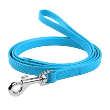 Collar Waudog Glamour Повідець для собак шкіряний блакитний
