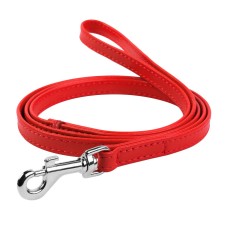 Collar Waudog Glamour Повідець для собак шкіряний червоний