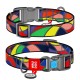 Collar Waudog Nylon Нашийник для собак нейлоновий c QR паспортом пластикова пряжка-фастекс Вітраж