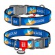 Collar Waudog Nylon Нашийник для собак нейлоновий c QR паспортом пластикова пряжка-фастекс Прапор