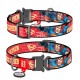 Collar Waudog Nylon Нашийник для собак нейлоновий c QR паспортом металева пряжка-фастекс Супергерой