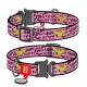 Collar Waudog Nylon Нашийник для собак нейлоновий c QR паспортом металева пряжка-фастекс Чудо-жінка