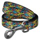 Collar Waudog Nylon Повідець для собак нейлоновий Бетмен Яскравий