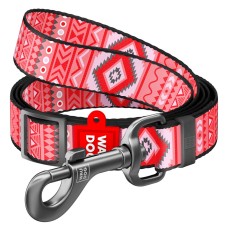 Collar Waudog Nylon Повідець для собак нейлоновий регульований Етно червоний