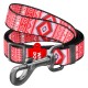 Collar Waudog Nylon Повідець для собак нейлоновий регульований Етно червоний