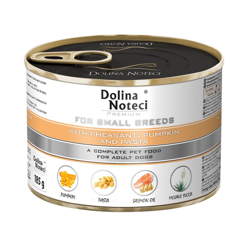 Dolina Noteci Premium For Small Breeds Консерви для дорослих собак дрібних порід з фазаном, гарбузом та локшиною