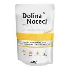 Dolina Noteci Premium For Small Breeds Консерви для собак дрібних порід та цуценят з курячими шлунками та телячою печінкою павуч